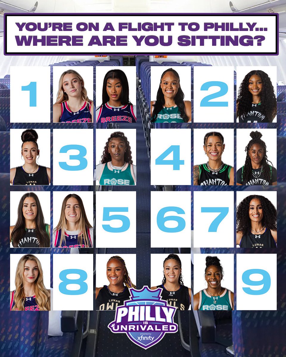 Unrivaledwbb's tweet image. Choose your seat wisely 😂