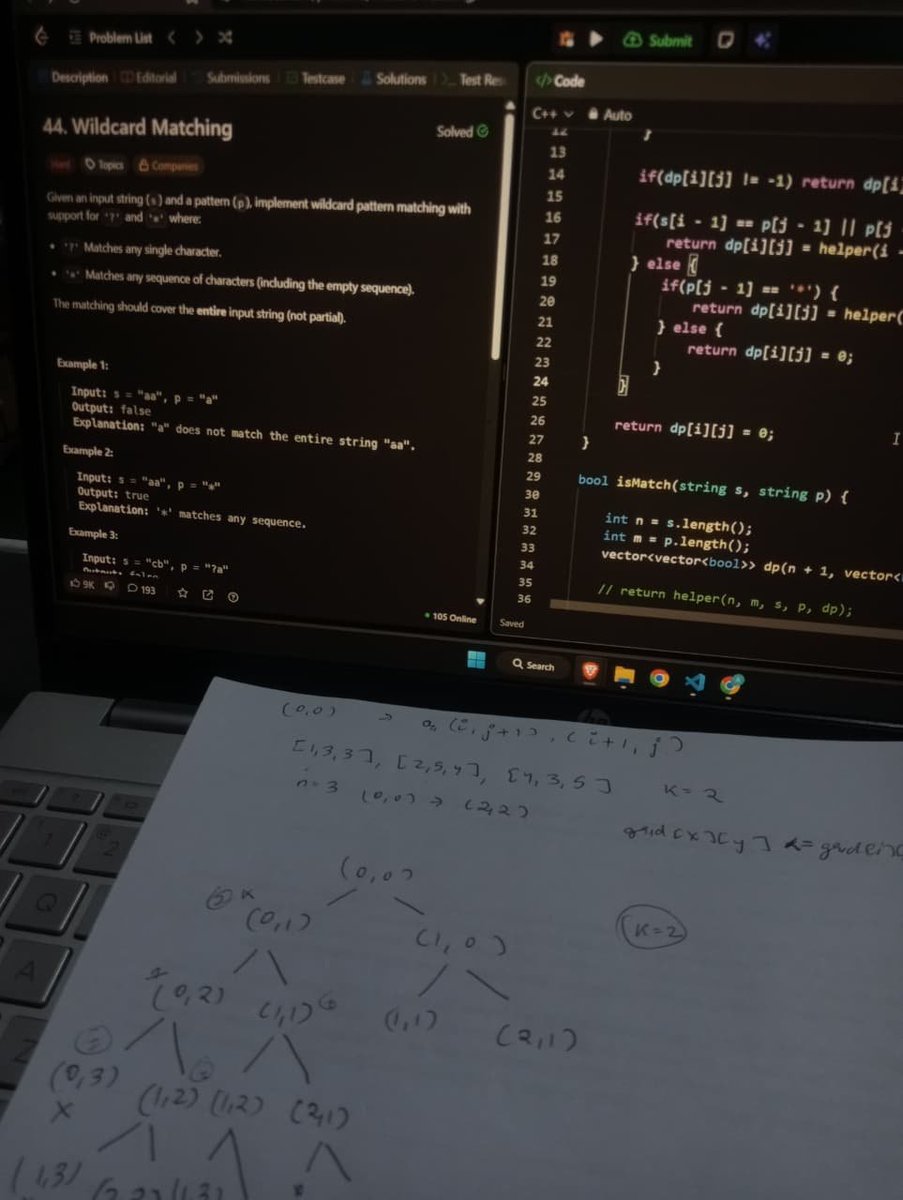 ArpitMandhan32's tweet photo. Day 27–28 – DP on Strings & Core CS
-- Completed DP on strings with string matching problems
-- Wrapped up complete OOPS
-- Solved 25/50 SQL questions.
#60DaysOfGrowth #PlacementPreparation #LearningInPublic #Consistency https://t.co/crNLSG8EoH