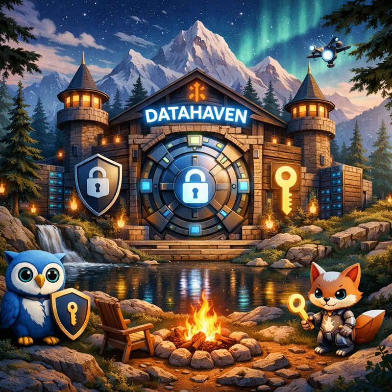 PaperGub's tweet image. My digital shelter is a place where data feels safe, calm, and respected. It represents control over my own information, protected by strong privacy while still feeling warm and human. 

Not a cold bunker, but a space I can trust. @DataHaven_xyz