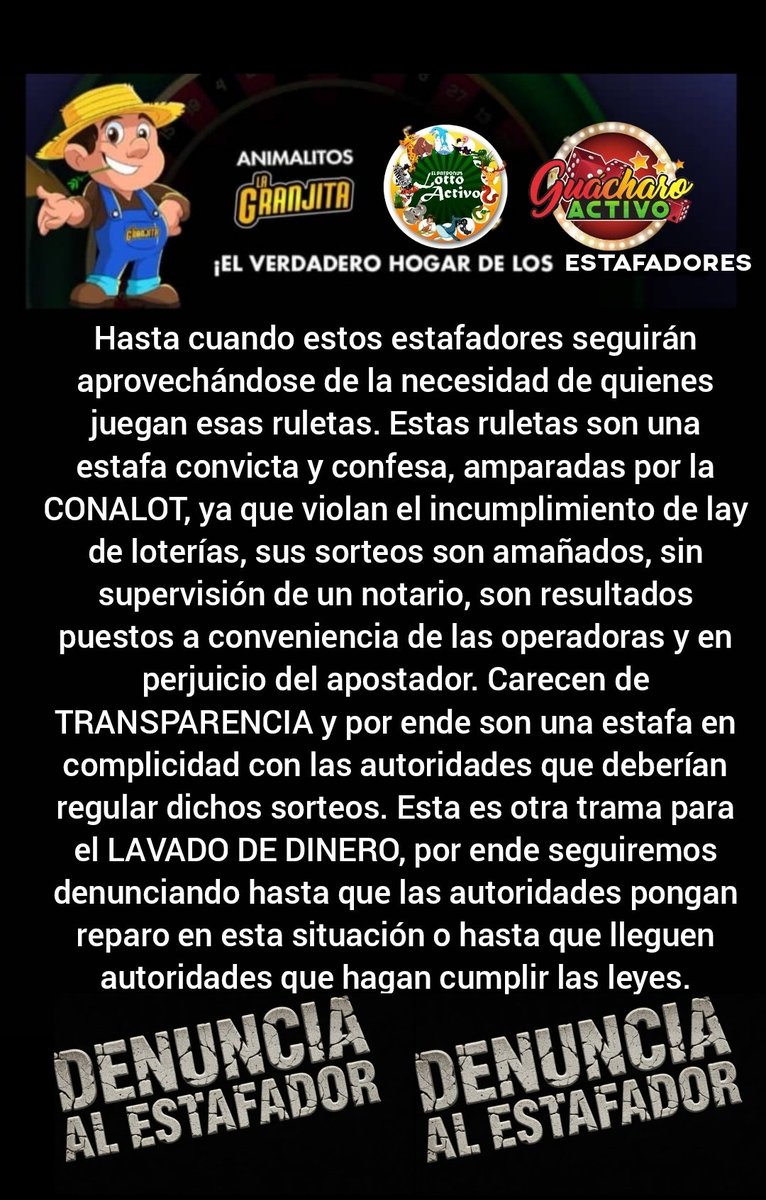 ORACULO_LOTTO's tweet photo. @lottoactivo Denuncia al ESTAFADOR https://t.co/0IbRFU87hw