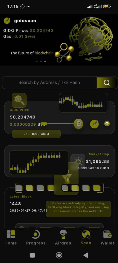 What is GidoChain?
GidoChain is a next-generation blockchain protocol and ecosystem designed to redefine digital money and decentralized finance for everyone.
To join the newly project click 👇🏼👇🏼
gidochain.org/?ref=Ahmedmadu…
Code: *Ahmedmadugu* 
 @GidoCoreTeam $GIDO
🔥🔥🔥🔥🔥🔥