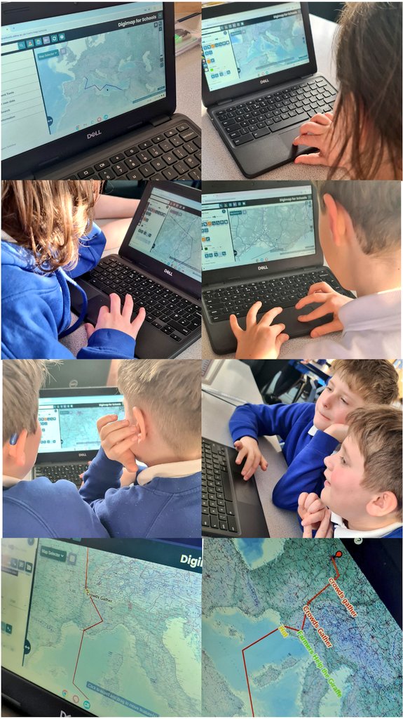 stjosephskly's tweet photo. Children in #OakClass &amp; #HawthornClass learned all about the giraffe who walked to Paris. They mapped her route from Alexandria, Egypt to the Eiffel Tower on @Digimap4Schools and made links to the story. #SJKgeography #SJKcomputing #BestDaysOfTheirLives https://t.co/nqkMTGWkvg
