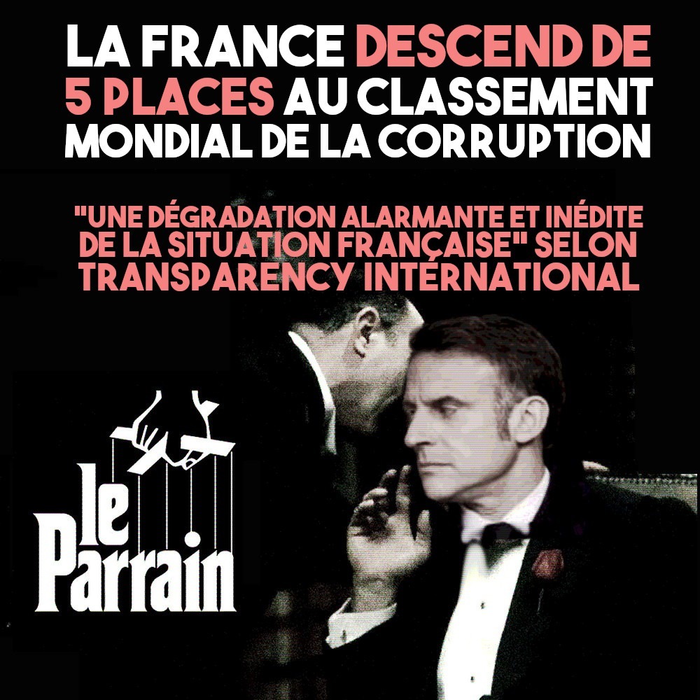 La corruption sous les ors de la 5éme république. 
La France, elle avance.