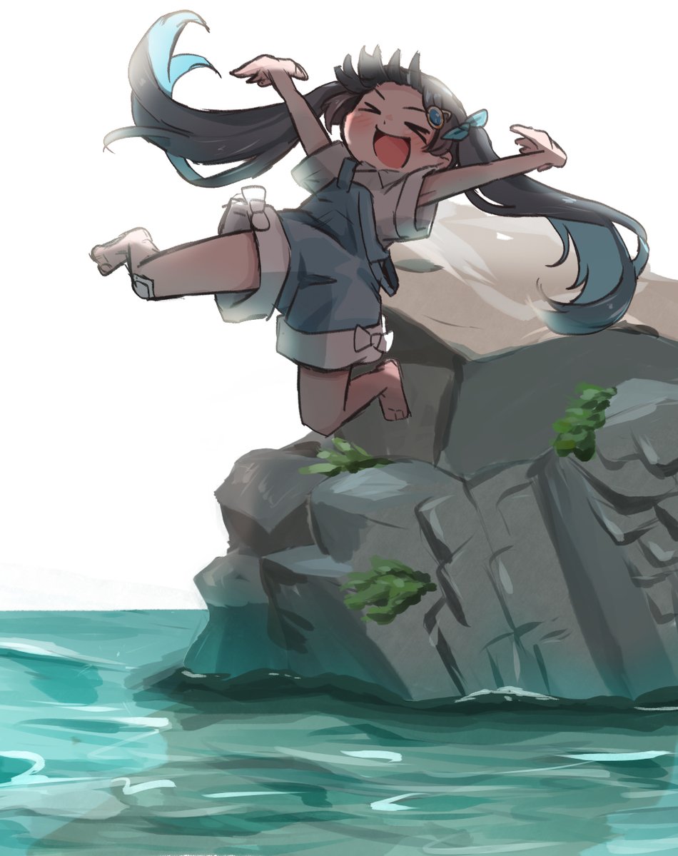 ヌヌバミ様のサロペ姿はないけど、こみなとちゃんのサロペ絵ならある。
というか、こみなとちゃん公式がそうだから 