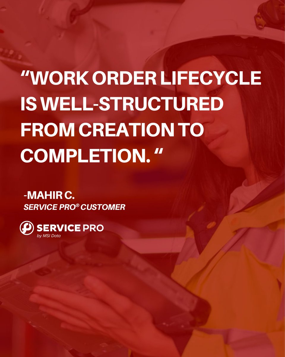 msidata's tweet image. 🙋 📲  Customer-centric work orders - what should your process look like in 2026?

🏎️ Speed 
✅ Ease
👍 Quality

The 🔑 ? Work order management software. See 2026's top contenders here: hubs.ly/Q040vtjp0

#workorder #workordermanagement #software #fieldservicemanagement
