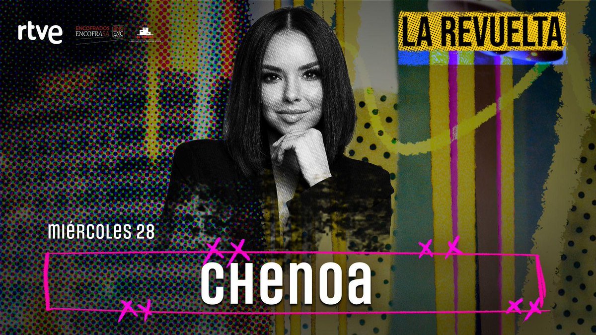 HOY <a href="/Chenoa/">Chenoa</a> en #LaRevuelta🙌

📺La segunda temporada de <a href="/thefloortve/">thefloor.tve</a> se ESTRENA ESTA NOCHE tras el programa de Broncano.

¡No te pierdas todos los detalles que contará la presentadora sobre el exitoso concurso!

rtve.es/n/16913641