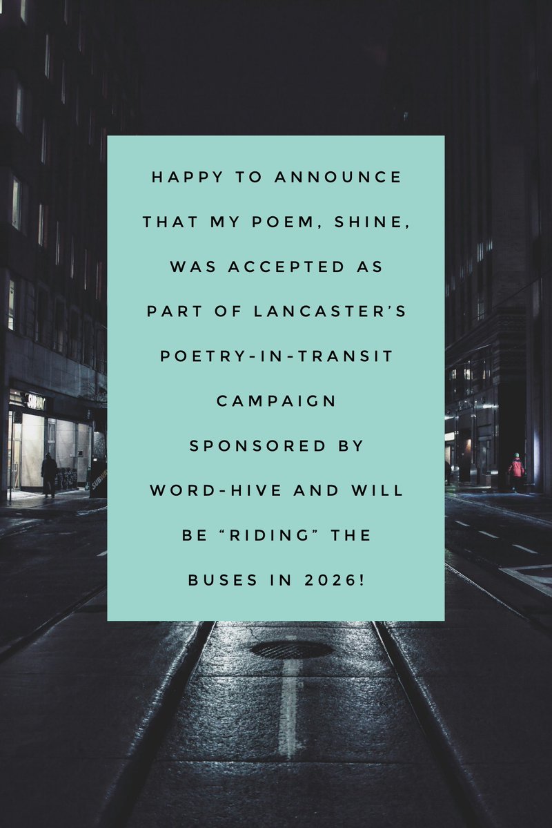 Beep, beep! My first poem acceptance for 2026 will be riding the buses in Lancaster PA via Poetry-In-Transit! #poetry (sponsored by WordHive) #poetryinmotion 🚎