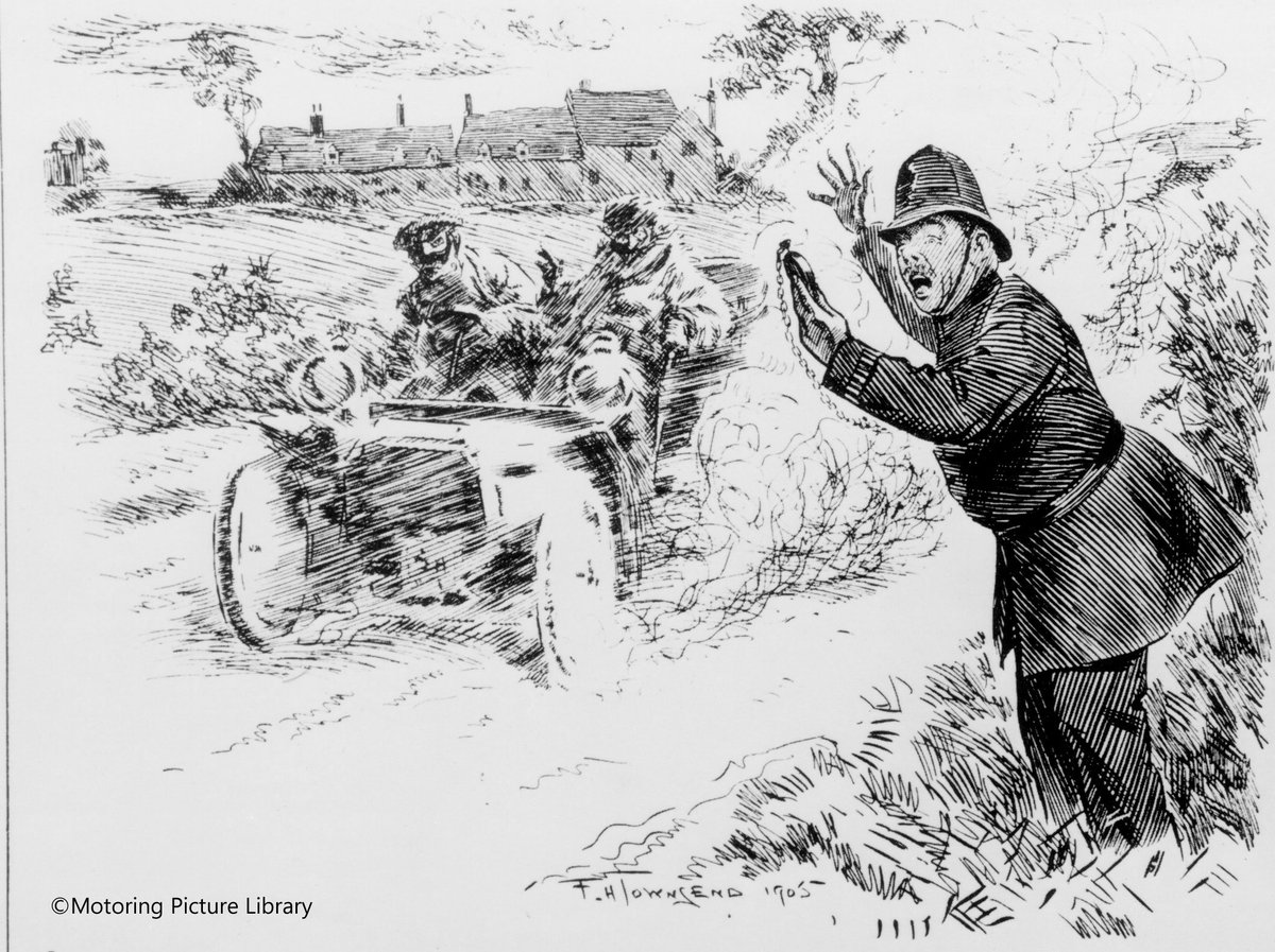 28 Janvier 1896:
Walter Arnold, d'East Peckham devient la première personne condamnée pour excès de vitesse
Il est condamné à une amende de un shilling.
Roulant a 13 km/h au lieu de 3.2 km/h
#WalterArnold