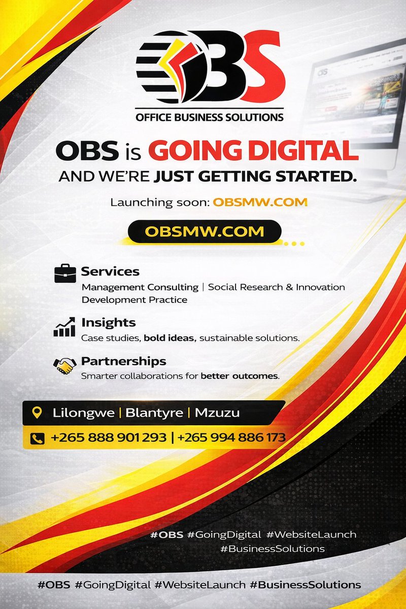 ChidumayoPhilip's tweet photo. Something powerful is loading.

Our new website is almost here—built to deliver smarter insights, stronger partnerships, and impactful business solutions.

 https://t.co/BtPyPX5fIC 

#OBS #GoingDigital #WebsiteLaunch #BusinessSolutions #Consulting #Innovation #DevelopmentPractice https://t.co/CVPDVnhSR3