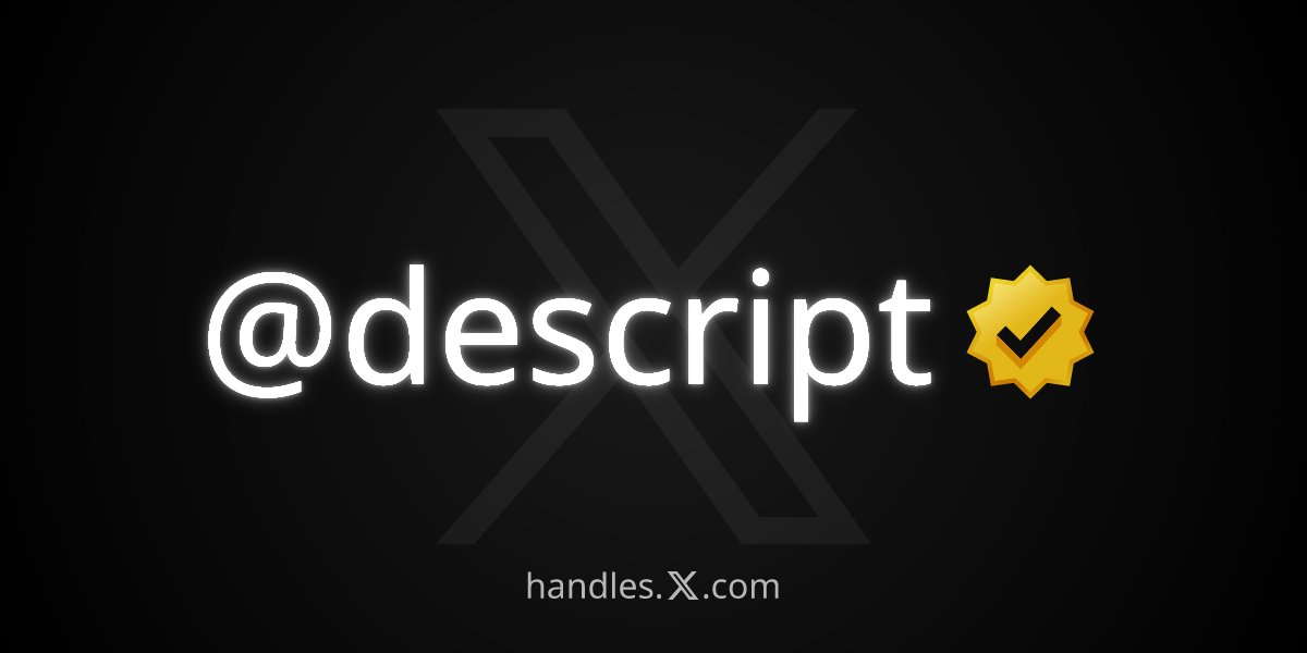 Descript tweet media