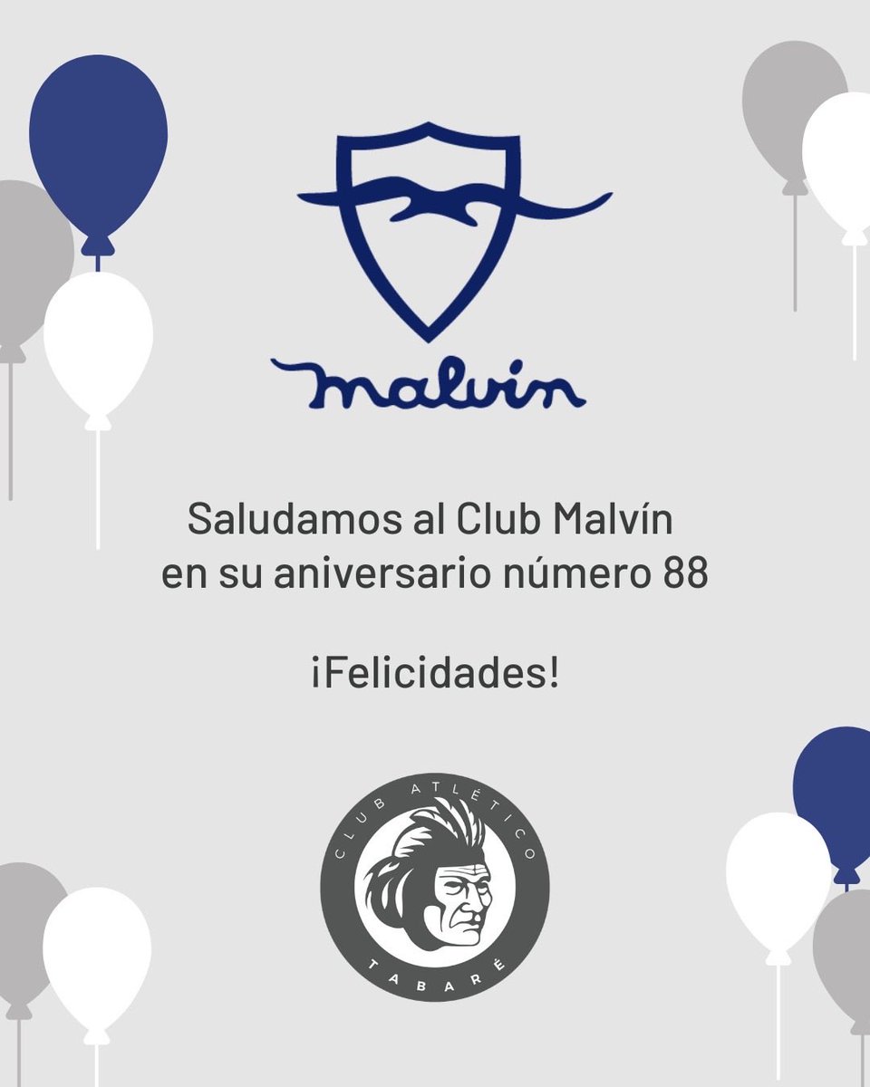 clubtabare's tweet photo. ¡Feliz aniversario!
 @ClubMalvin https://t.co/btAVShqTbI