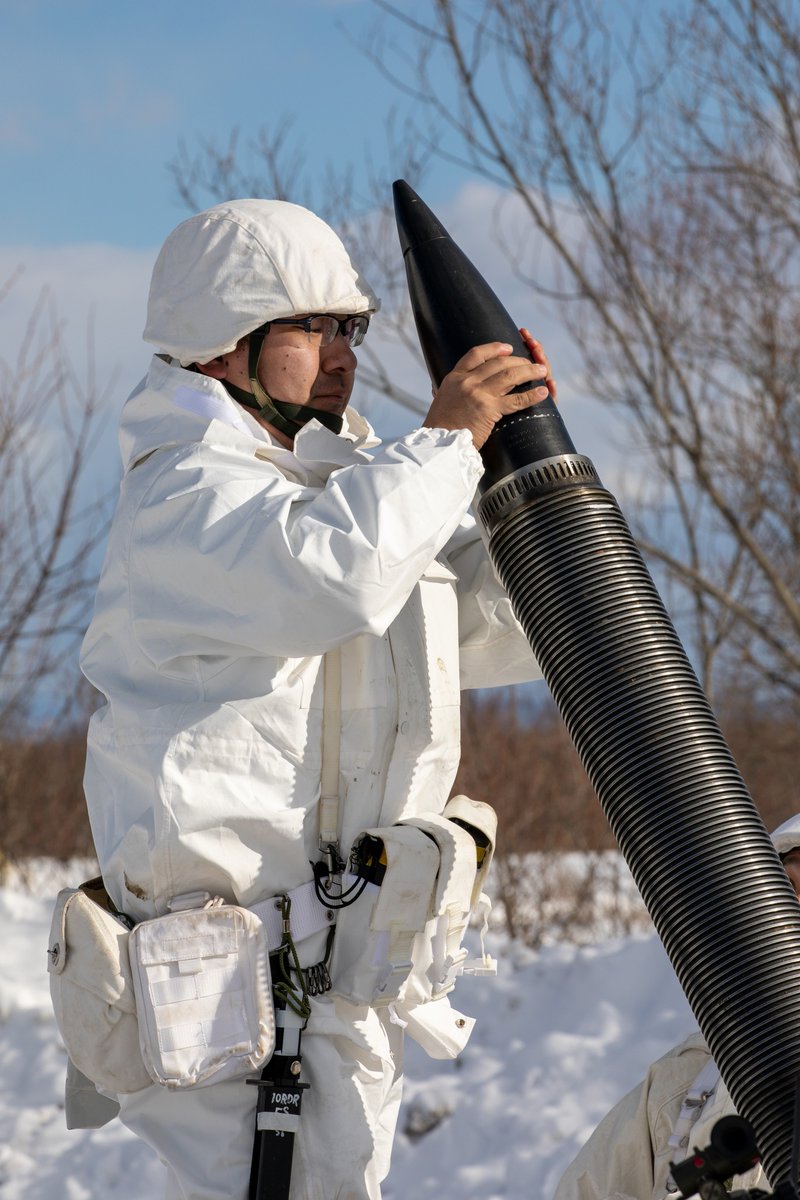 USARPAC's tweet photo. Building interoperability from the ground up.
@USArmy and JGDSF members train together on mortar fire support during North Wind 26 in Hokkaido, Japan.
#NorthWind2026 #NW26 #FreeAndOpenIndoPacific @INDOPACOM @I_Corps #USARJ #USFJ #USJapanAlliance #JGSDF https://t.co/VVL5ldwj1y