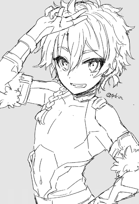 すんごい久しぶりに机で描いた気がする… 