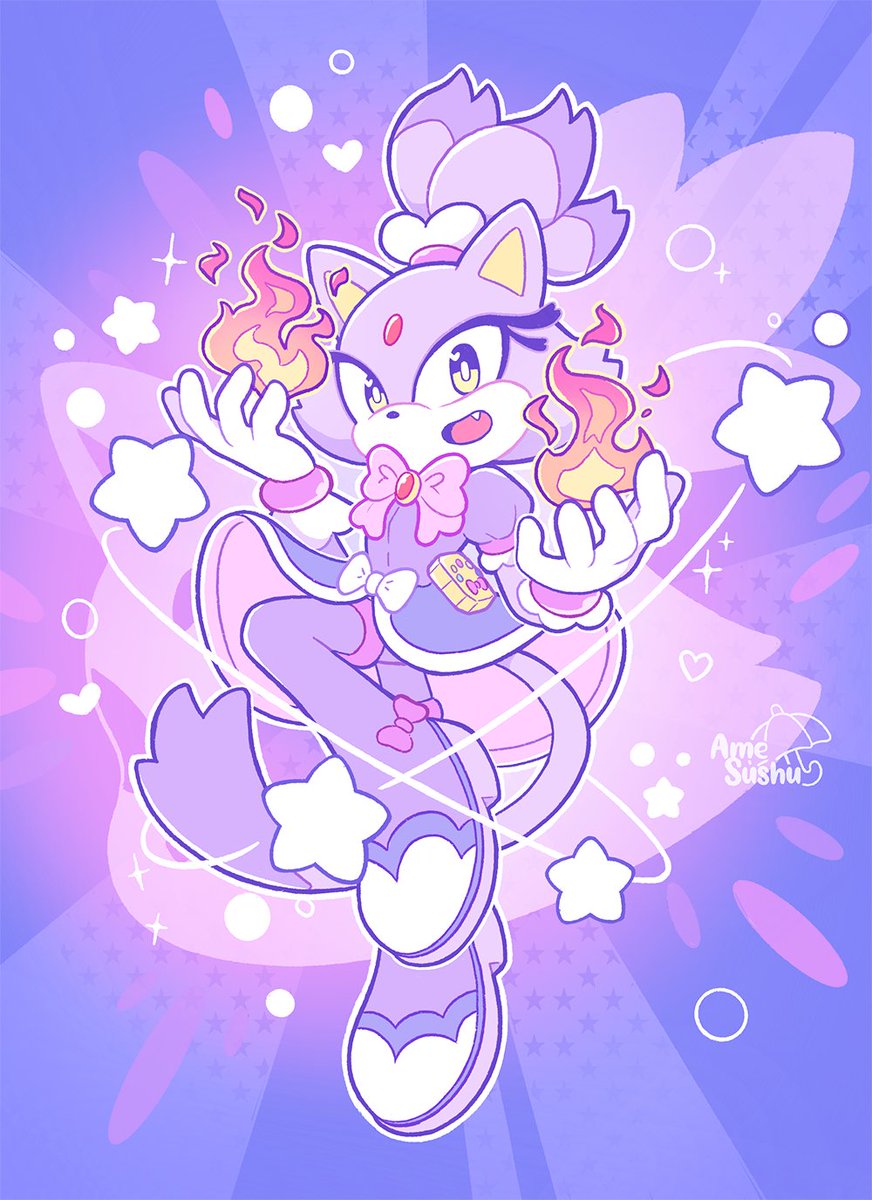 amesushu_'s tweet image. Magical Girl Blaze⭐️
#BlazeTheCat