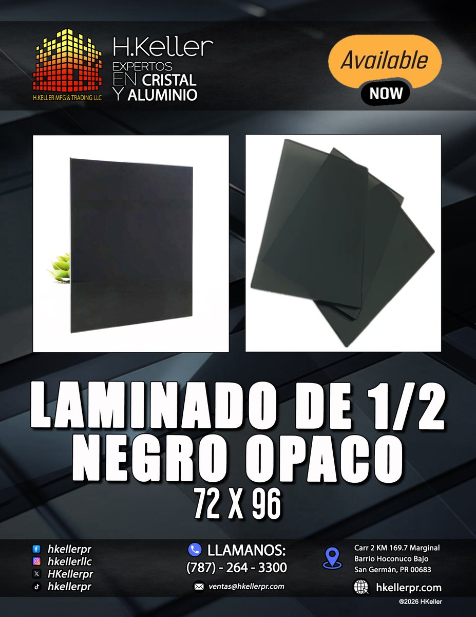 H Keller LLC. (Aluminio y Cristales) (@HKellerpr) / Posts / X