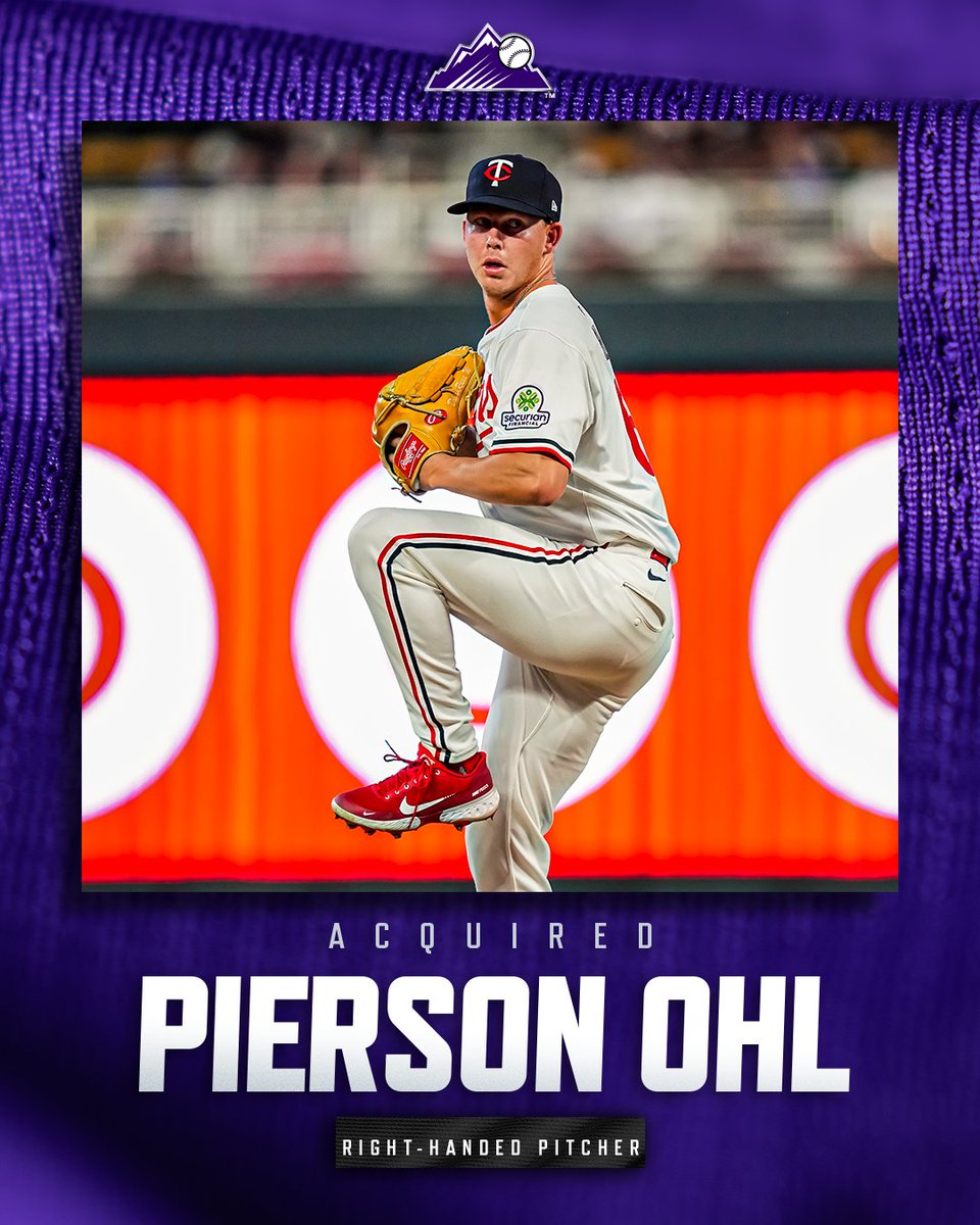 Rockies's tweet image. Welcome to the Rockies, Pierson and Edouard!