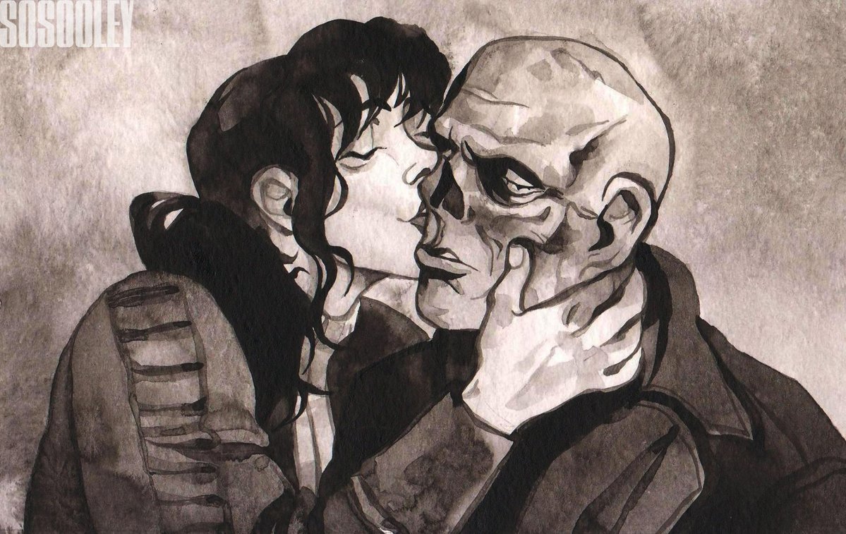 #vaultghoul #ghoulcy #fallout
this cowboy may not deserve a kiss, really
but he'll get one anyway