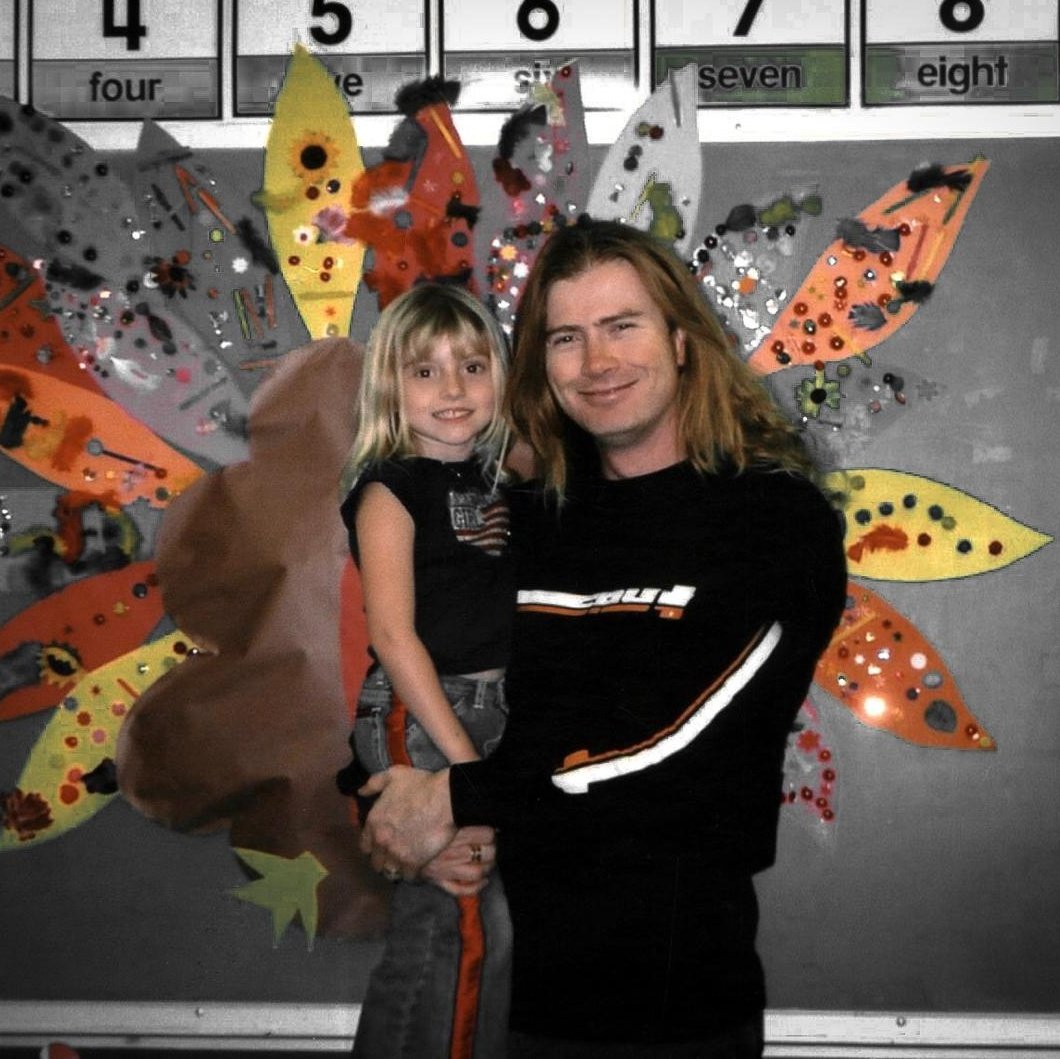 DaveMustaine's tweet image. 28 years ago this morning, I was in the Scottsdale hospital with Pam, and we were getting ready to welcome Electra Nicole into the world. 

Imagine the incredible joy I got to experience when the doctor asked if I wanted to deliver Electra. Of course I said yes, and they gave me…