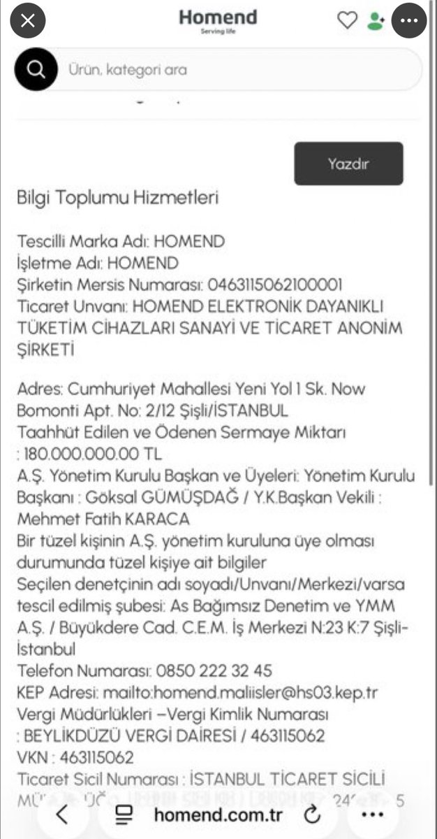 Evet, <a href="/HomendTurkiye/">Homend</a> markasının sahibi kimmiş bilin bakalım? Şimdi boykot için daha da iyi bir nedenimiz oldu :)

Boykot <a href="/343_digital/">343</a> 
Boykot <a href="/HomendTurkiye/">Homend</a>