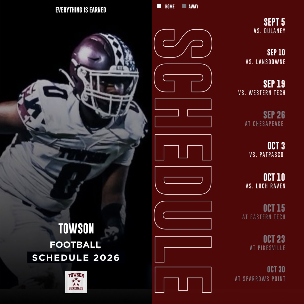 Towson High School Football tweet media