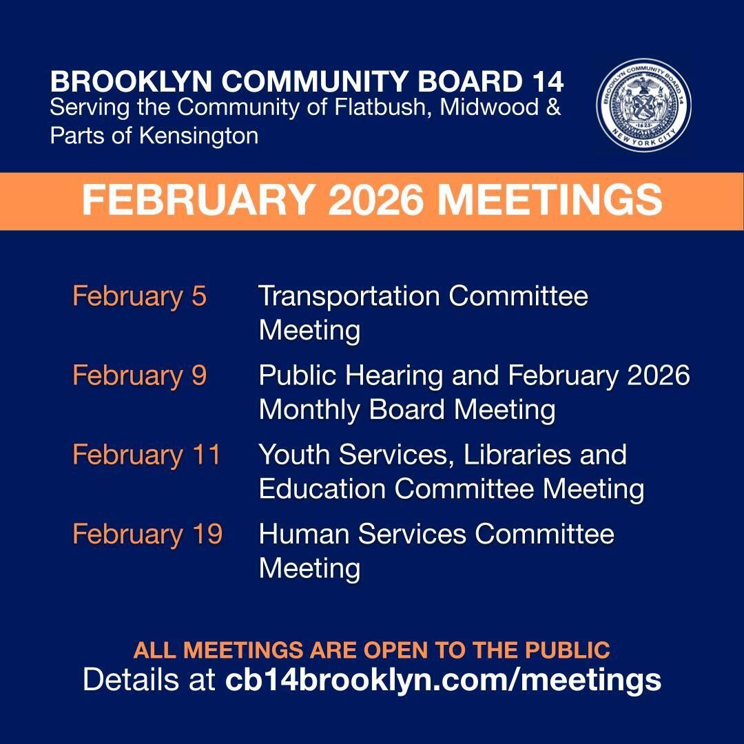 Brooklyn Community Board 14 tweet media