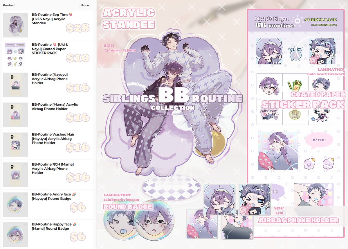 allerbmurolias's tweet image. January UPDATE is now available at the STORE! [permanent]

This time, I decided to highlight my favorite section in drawing — dreams✦!

⏾: acggoods.com/store/allerbmu…