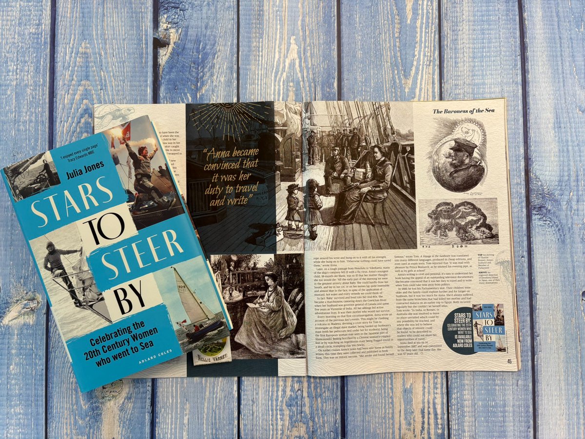 ReedsNautical's tweet photo. Julia Jones wrote an article for her latest book 'Stars to Steer By: Celebrating the 20th century women who went to sea' for @AboutHistoryMag

The extraordinary stories of the fearless women who set their sights on the sea in an all-male world.

See more: https://t.co/iCCYMlvkP8 https://t.co/4X6B41xql1