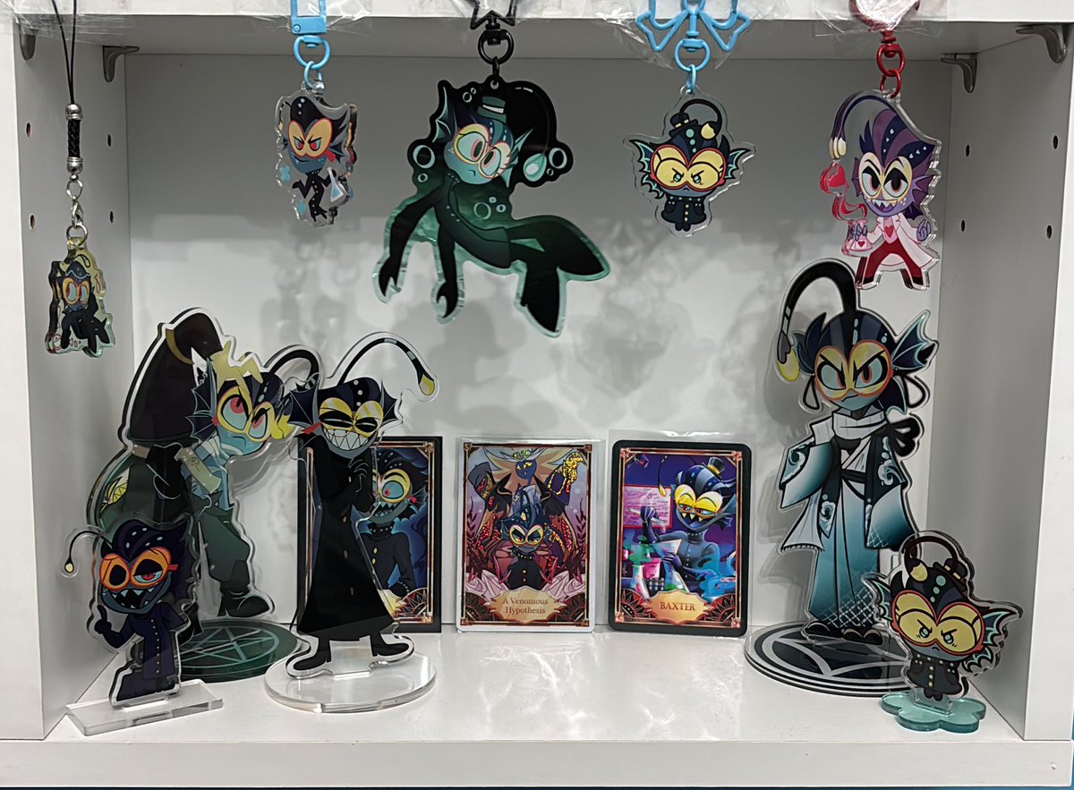 baxterlings's tweet photo. my humble shrine is coming together 

#HazbinHotel #HazbinHotelBaxter https://t.co/d20YH4QjwL