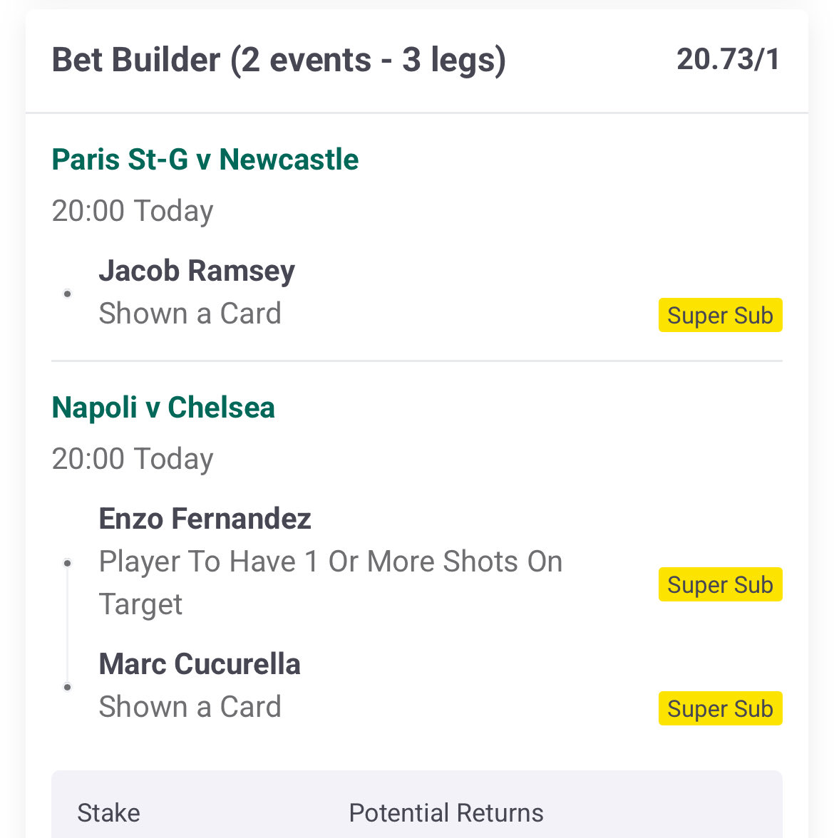 Yellowcardtips's tweet image. 🚨🔥 CHAMPIONS LEAGUE TONIGHT 🔥🚨

Big prices. Big swings. Big night 👀💥

➡️ 20/1 Bet Builder 🎯
➡️ 24/1 Acca 💣
➡️ 314/1 MEGA Card FOUR-FOLD 🟨🟨🟨🟨🚀

Champions League nights hit different 😮‍💨🔥

#bettingtwitter #gamblingtwitter #footballtwitter
#ukbetting #ukpunters…