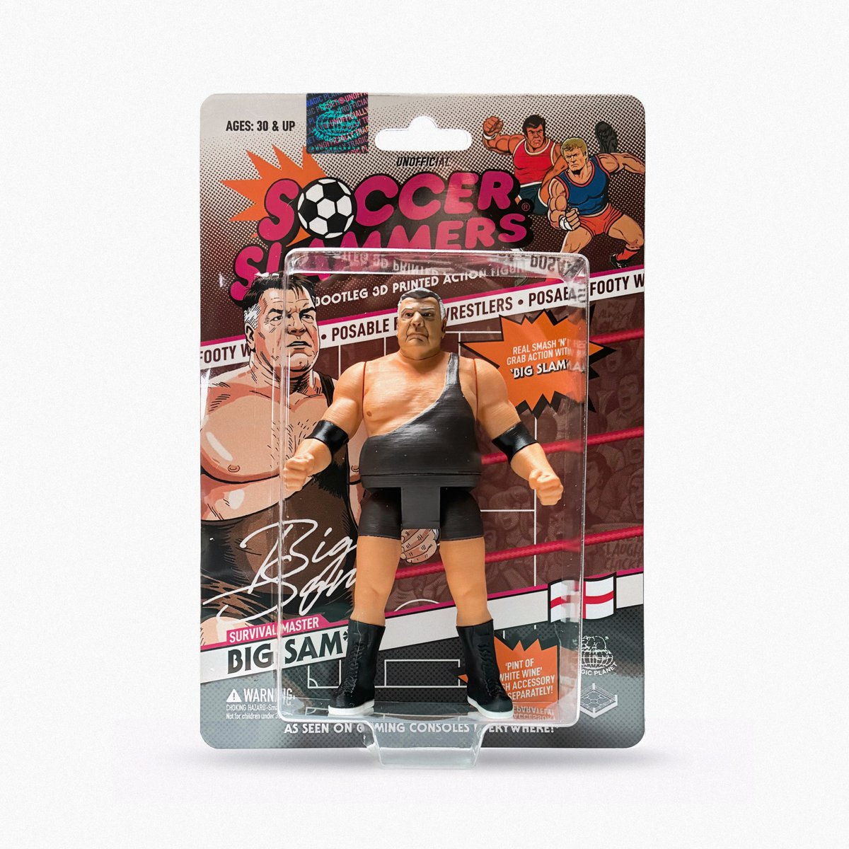 soccer_slammers's tweet photo. "I​ DON'T PANIC. I SURVIVE." 🏴󠁧󠁢󠁥󠁮󠁧󠁿⚽️

Bootleg ‘Big Sam’ action figure  / art piece. 3D printed, hand-painted, and packaged on a card backing with a removable blister case. 

Grab one while you can!  Extremely limited edition.  👊💥

https://t.co/YpcvJ7Hhiz https://t.co/dCba8nnb5u