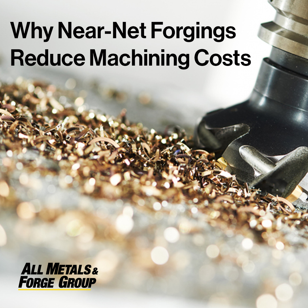 Allmetals_forge's tweet photo. Every order from AMFG is rough machined to within 3 mm of finished size and 250 RMS or better.

Less material removal. Less machining time. Lower tooling costs. Faster throughput.

Near-net shape forgings save time and money. https://t.co/ItfUMyJOEB