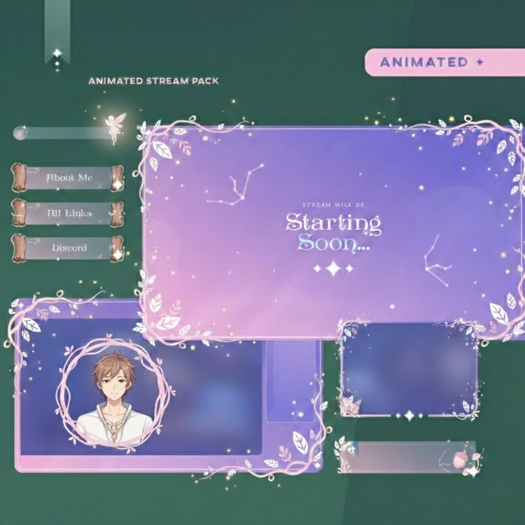 MeilyneVT's tweet photo. Stepping into the magic. Brand new stream overlays are officially live! What do we think of the new look?

#VTuber #StreamOverlay #TwitchOverlay #StreamAssets https://t.co/UhDNSrJUTR
