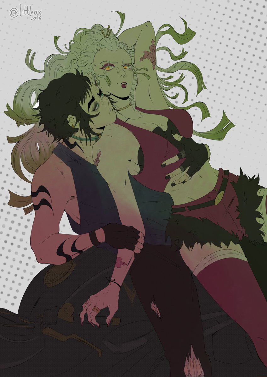 my brain suddenly wants to ship them... well another rare ship for my collection #kaigaku #Daki #kaidaki
