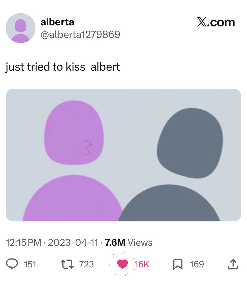 $albert and $Alberta sitting in a tree 👀😏