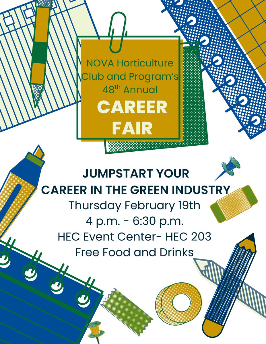 Grow Your Team at the 48th Annual NOVA Horticulture Career Fair!

Join Northern Virginia Community College on February 19th (4 - 6:30pm) at the Loudoun Campus.

Interested employers should register by Feb 11th: hubs.li/Q040KPMT0

Limited space so secure your spot today!