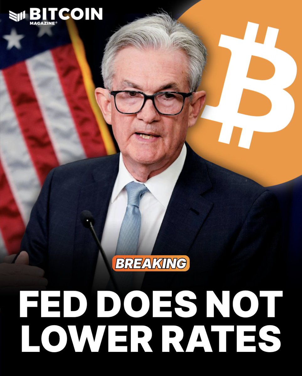BREAKING: 🇺🇸 Federal Reserve leaves interest rates unchanged.
