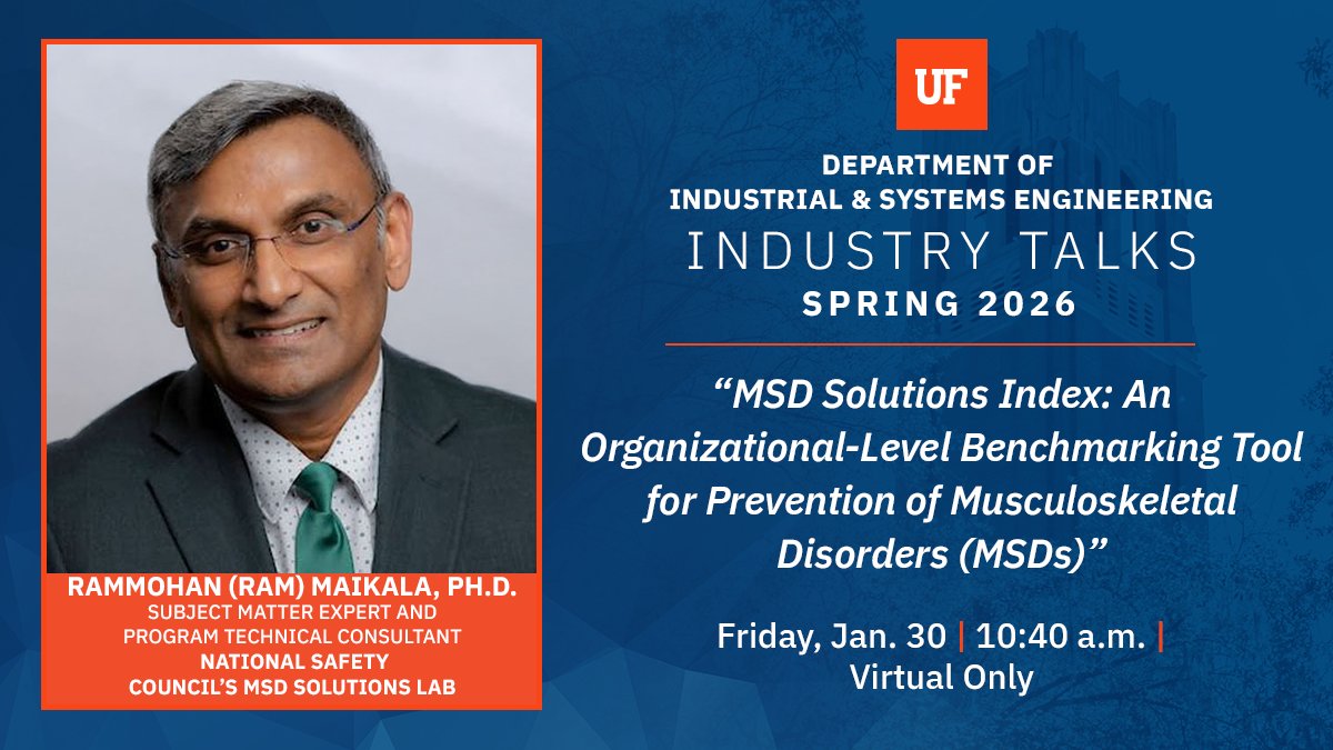 UF Industrial and Systems Engineering tweet media