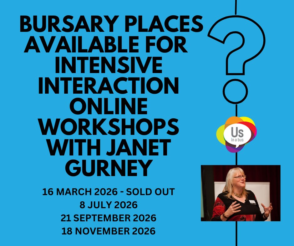 A discretionary bursary of £25 can be applied towards the cost of attending any of our on-line training workshops, delivered by Janet Gurney.  For more information, please see our website or to apply, please contact info@usinabus.org.uk.