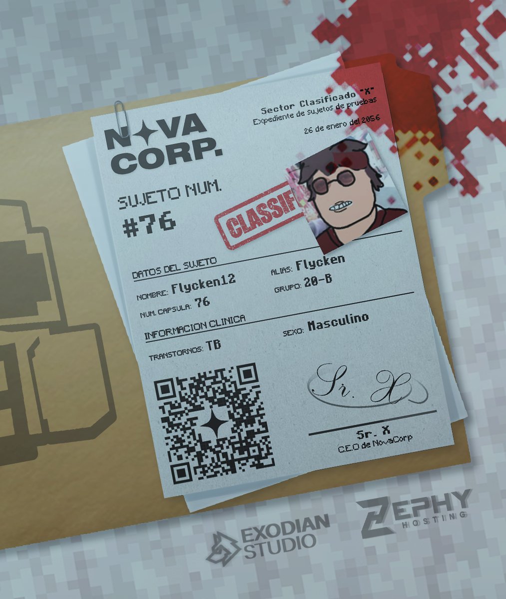 BIENVENIDO AL SECTOR X      

Sujeto Num.   
#76 <a href="/Flycken12/">Flycken12</a> 

Oye flycken y el Bebe 🤓