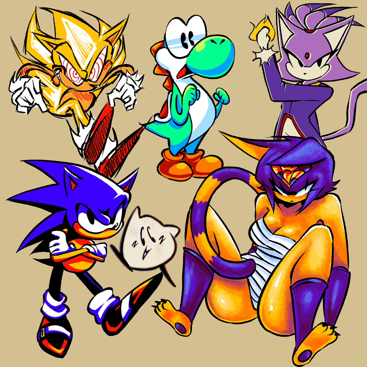 doodles because i couldn't commit to a full piece