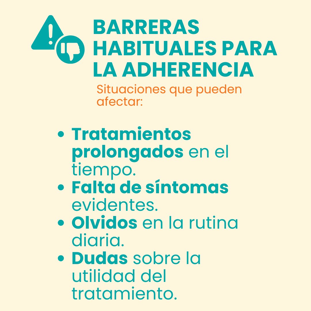 asmapacientes's tweet image. 🤚 La adherencia al tratamiento forma parte del control del #asma.

Seguir el tratamiento tal como ha sido pautado —en dosis, frecuencia y duración— ayuda a mantener la estabilidad de los síntomas y a reducir el riesgo de empeoramientos, incluso cuando no hay cambios evidentes.