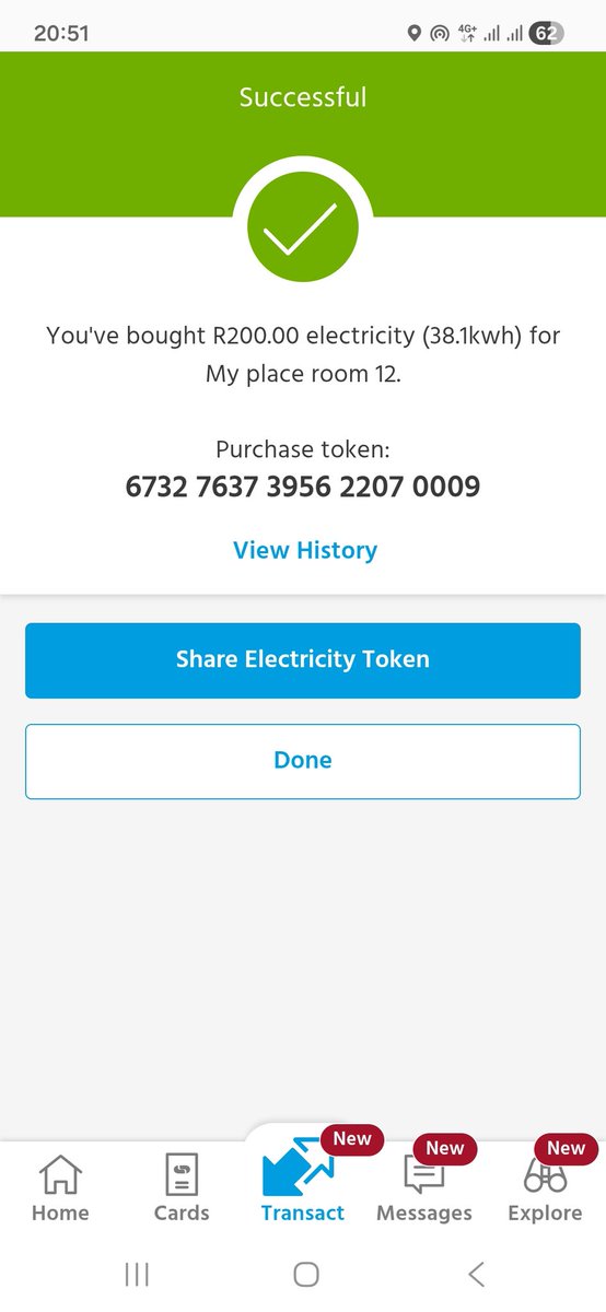 JardenSk's tweet photo. @Eskom_SA 
Good evening. 
Is R200 not supposed to give us around 80.50 units🥲🥲🥲. 

What's the difference between buying from the Bank app and a fuel garage? https://t.co/S28TubgeXm