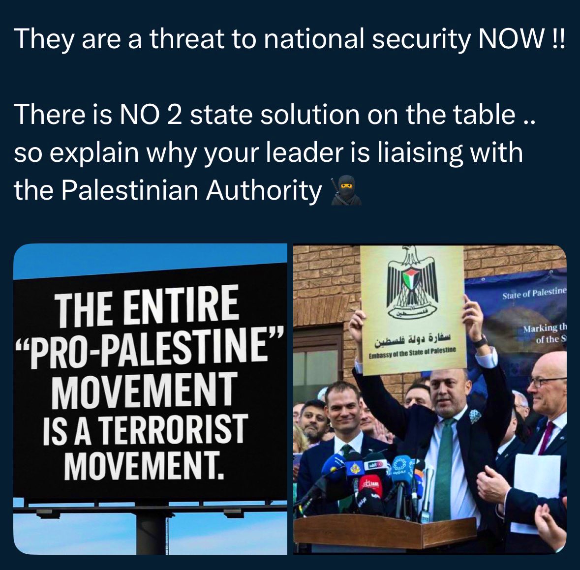 Calamity_Ghost's tweet photo. @GillianMacMSP Over 90% of Palestinians supported AND STILL SUPPORT the mass slaughter of Jews on October 7th 

WAKE UP GILLIAN 

🚩🚩 https://t.co/jEbhsrhRDt