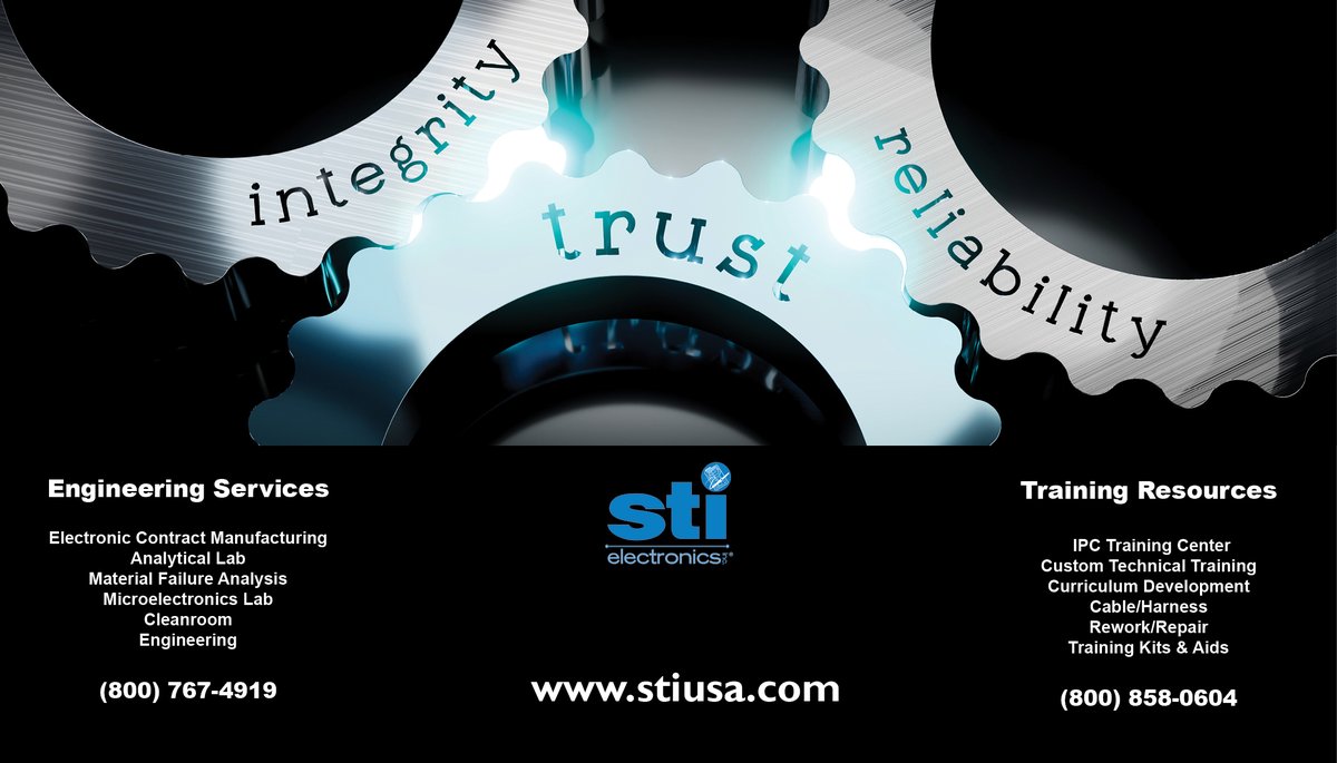 At 𝐒𝐓𝐈 𝐄𝐥𝐞𝐜𝐭𝐫𝐨𝐧𝐢𝐜𝐬, 𝐈𝐧𝐜., quality isn’t just a step in the process — it’s the foundation of everything we do.

From advanced electronics manufacturing to trusted testing, training, and certification services, our team is committed to precision, reliability, and
