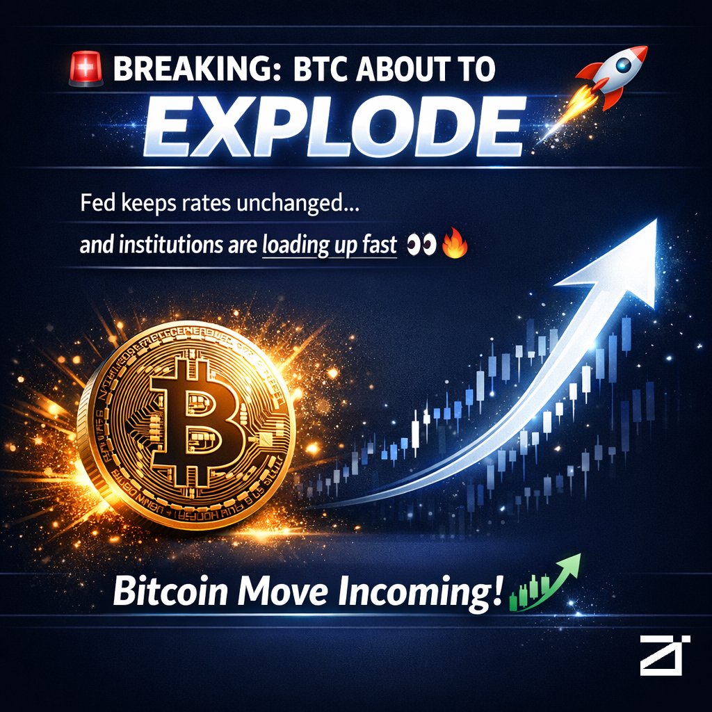 🚨 BREAKING: BTC About to EXPLODE 🚀 Fed keeps rates unchanged… and  institutions are loading up fast 👀🔥 Bitcoin move incoming!