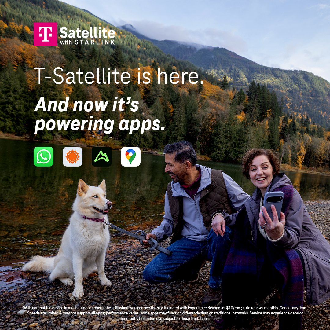 Off the grid but still connected 🤝 <a href="/TMobile/">T-Mobile</a> T-Satellite doing its thing 📡 ms.spr.ly/6013QGsct

#TeamMagenta