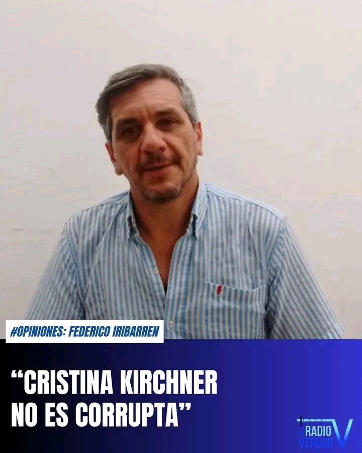 “Cristina no es corrupta.
A Cristina la necesitan presa porque el proyecto político que tienen es inviable. Lo digo y lo firmo Cristina está presa porque le inventaron una causa porque si la dejan libre y sale a la calle le amarga la carrera política a más de uno”
(F. Iribarren)