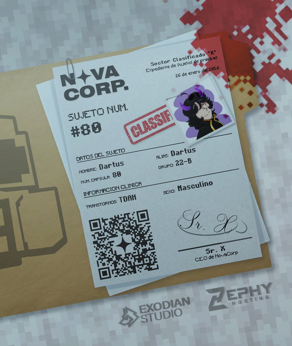 BIENVENIDO AL SECTOR X        

Sujeto Num.    
#80 <a href="/Dartus17/">Dartus</a> 

Bienvenido al apocalipsis Dartus 🧟‍♂️