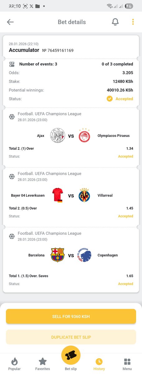 Ace_tipss's tweet photo. 🔥Today's UCL Parlay Investors 💰

📢 Cooked to the core 🥳🥳 https://t.co/Rhoqz4XOws