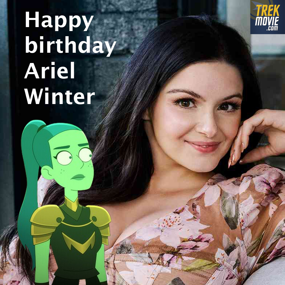Happy birthday to Modern Family's Ariel Winter, who voiced D'Erika Tendi (sister of D'Vana) on Star Trek: Lower Decks.

#StarTrek